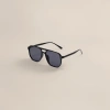 Gafas de sol aviador negro moda anti-uv polarizado shades details Picture